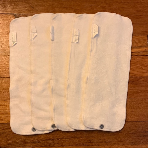 Lot of 5 Glow Bug cloth diaper inserts - Picture 1 of 3